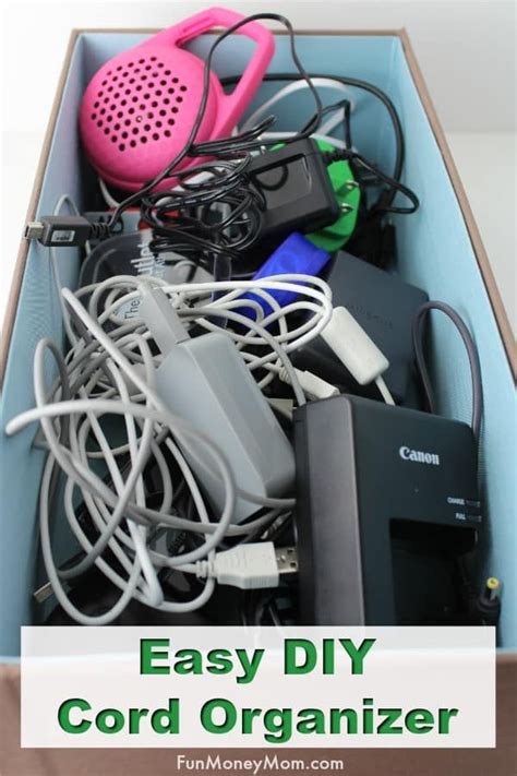 how to organize electronic cords